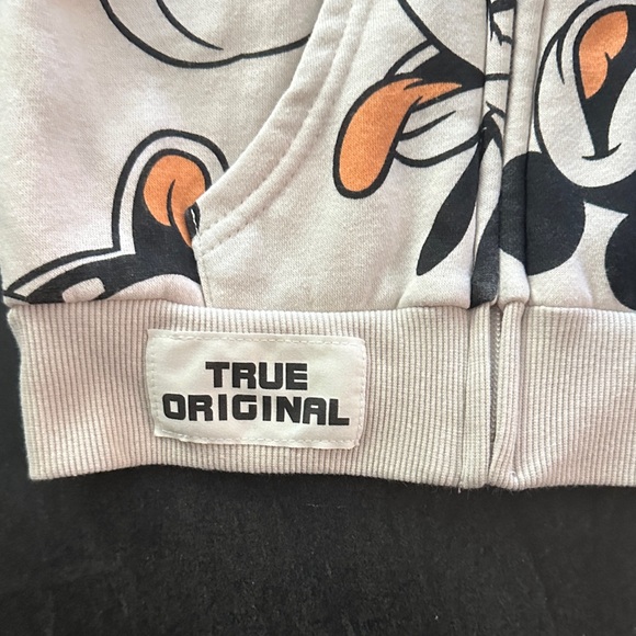 Disney Kids Mickey Mouse and Pluto Hoodie - Cream and Black - Picture 5 of 5